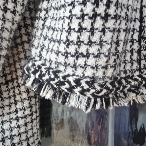 WHBM HOUNDSTOOTH JACKET BLAZER MEDIUM - Picture 8 of 9